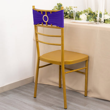 Create an Unforgettable Event with Purple Spandex Chair Sashes
