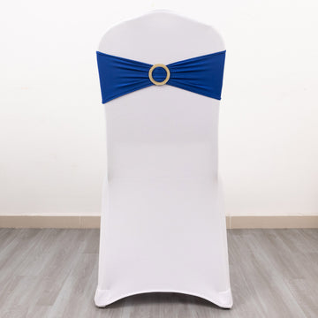 Elevate Your Event Decor with Royal Blue Spandex Chair Sashes