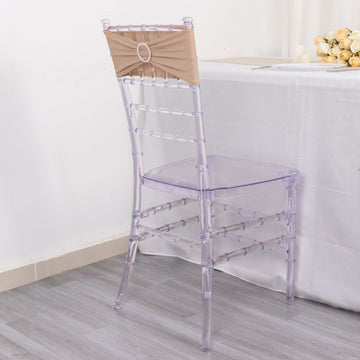 Create a Chic and Modish Ambiance with Nude Spandex Stretch Chair Sashes
