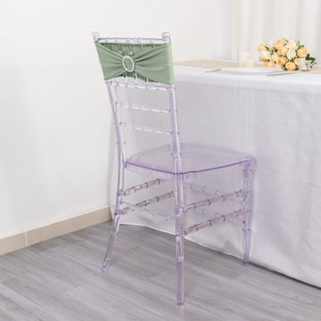 Elegant and Versatile Sage Green Chair Sashes