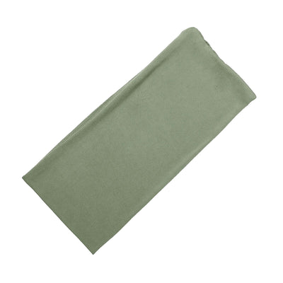 Green soft fabric cloth folded neatly