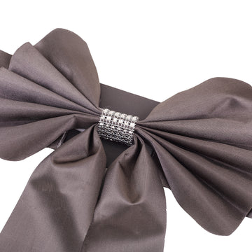 Charcoal Gray Reversible Chair Sashes: The Perfect Addition to Any Event