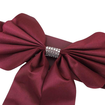 Burgundy Reversible Chair Sashes: The Perfect Finishing Touch