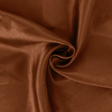 Unleash Your Creativity with Cinnamon Brown Satin Fabric
