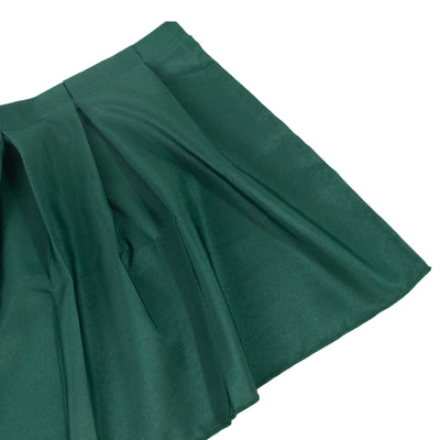 Green pleated skirt on a white background.