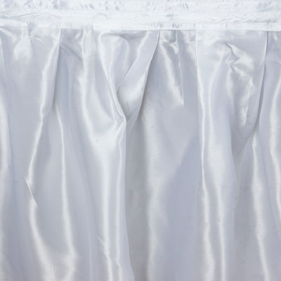 White satin fabric with soft draping texture.