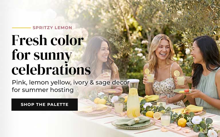 Brighten your summer gatherings with our Spritzy Lemon collection—featuring playful pink, zesty l...
