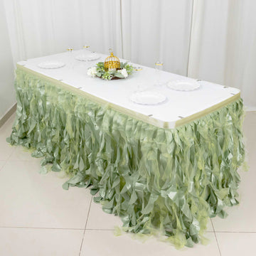 Transform Your Event with a Sage Green Table Skirt