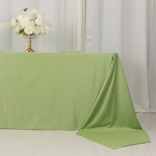 Sage Green Premium Scuba Rectangular Tablecloth, Wrinkle Free Polyester Seamless Tablecloth