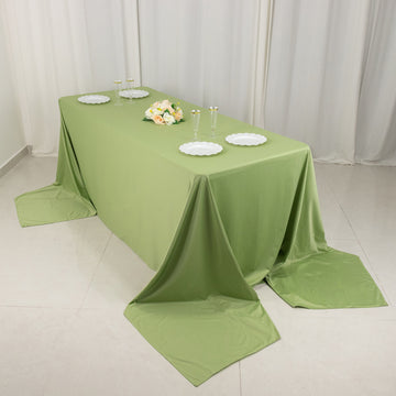 Sage Green Premium Scuba Rectangular Tablecloth