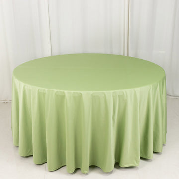 <strong>Sage Green Scuba Round Tablecloth</strong>