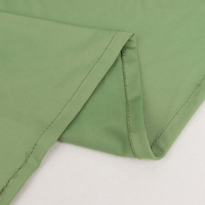 Green fabric with clean stitching details and smooth texture.