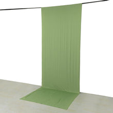 Sage Green 4-Way Stretch Spandex Drapery Panel with Rod Pockets, Backdrop Curtain