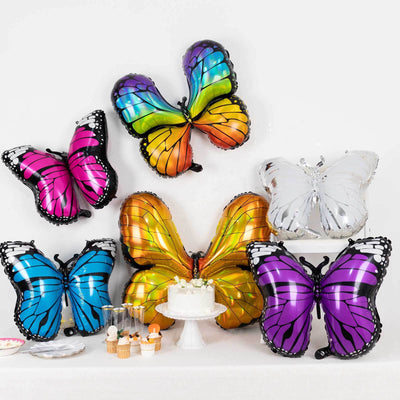 Colorful butterfly balloons for party decorations