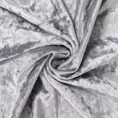 Soft gray velvet fabric with a luxurious sheen.