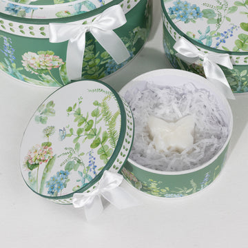 <strong>Versatile Green Greenery Party Favor Boxes</strong>