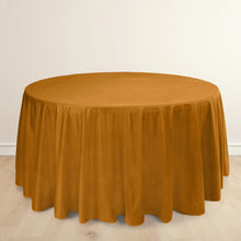 Shimmer Gold Premium Scuba Round Tablecloth, Wrinkle Free Seamless Polyester Tablecloth