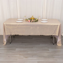 60x126inch Blush Shimmer Sequin Dots Polyester Tablecloth, Sparkle Glitter Tablecover