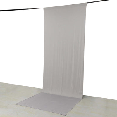 Gray backdrop fabric for photography or staging purposes.