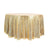 Gold sequin round tablecloth for elegant events and decor