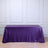 Purple sequin tablecloth draped over a table.