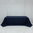 Navy tablecloth on a table in a studio setting