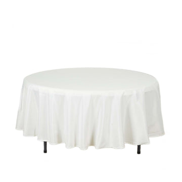 Enhance Your Event Décor with the Ivory Polyester Tablecloth