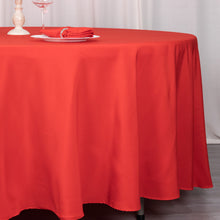 Red Seamless Premium Polyester Round Tablecloth 220GSM 108"