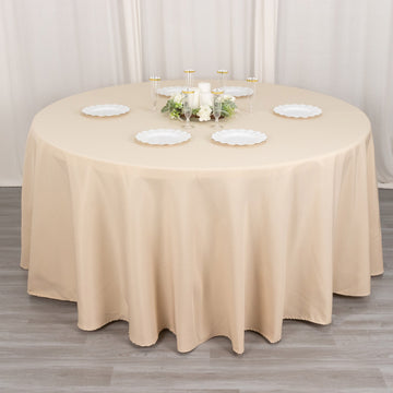 Seamless Beige Tablecloth for Luxury and Elegance