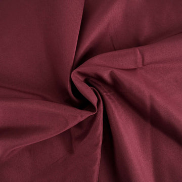 Create Memorable Events with the Burgundy Seamless Polyester Linen Tablecloth