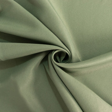 Create Unforgettable Moments with the Dusty Sage Green Polyester Round Tablecloth