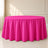 Fuchsia round tablecloth, 120-inch durable and seamless table cover.