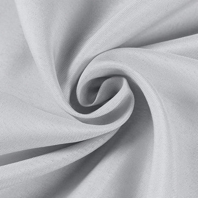 Close-up of soft, light grey fabric texture. #whtbkgd