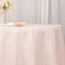 132inch Blush Rose Gold 200 GSM Seamless Premium Polyester Round Tablecloth