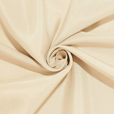 Beige fabric in a spiral pattern, showcasing texture and drape. #whtbkgd