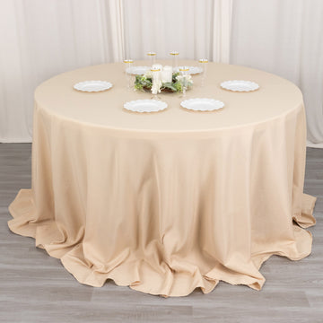 Seamless Beige Tablecloth