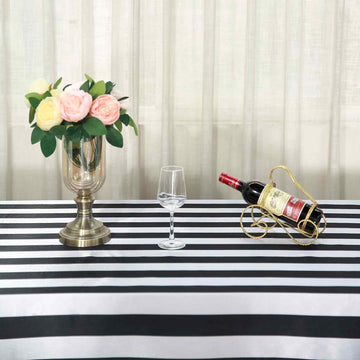 Enhance Your Event Decor with a Striped Tablecloth