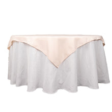54inch Blush Rose Gold 200 GSM Seamless Premium Polyester Square Table Overlay