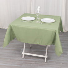 54inch Eucalyptus Sage Green 200 GSM Seamless Premium Polyester Square Tablecloth
