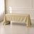 Champagne rectangle tablecloth 60"x126" - durable and wrinkle-resistant.