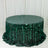 Green sequin tablecloth with cascading sequins for events and parties.