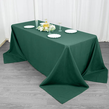 The Perfect Shade of Green for Your Event - Hunter Emerald Green Premium Polyester Tablecloth