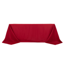 90inch x 132inch Wine Seamless Polyester Rectangular Tablecloth