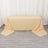 Beige table cover draped elegantly over a table.