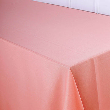 Create Unforgettable Memories with the Coral Seamless Polyester Rectangular Tablecloth