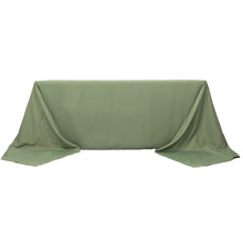 90x156inch Eucalyptus Sage Green 200 GSM Seamless Premium Polyester Rectangular Tablecloth
