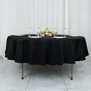 Durable and Stylish Black Seamless Tablecloth for All Occasions
