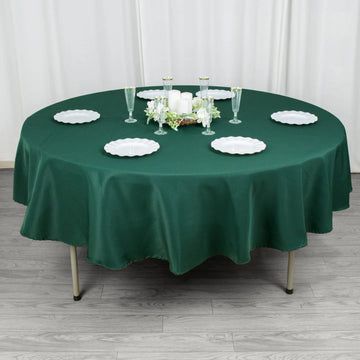 Easy to Clean and Care for - The Hunter Emerald Green Tablecloth