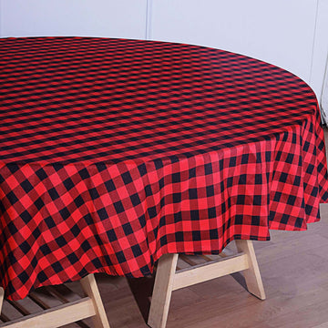Premium Quality Gingham Polyester Checkered Tablecloth