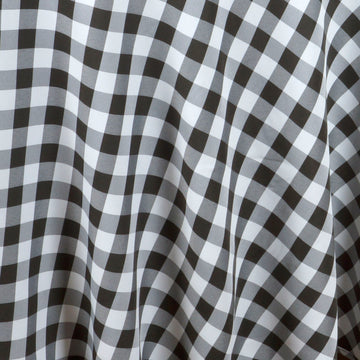 Gingham Polyester Checkered Tablecloth 70"